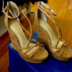 Wedge cork sandals